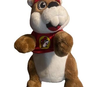Buc-ee's 11” Plush Beaver Mascot with Red Shirt and Cap Stuffed Toy